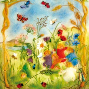 148. Root children in the meadow