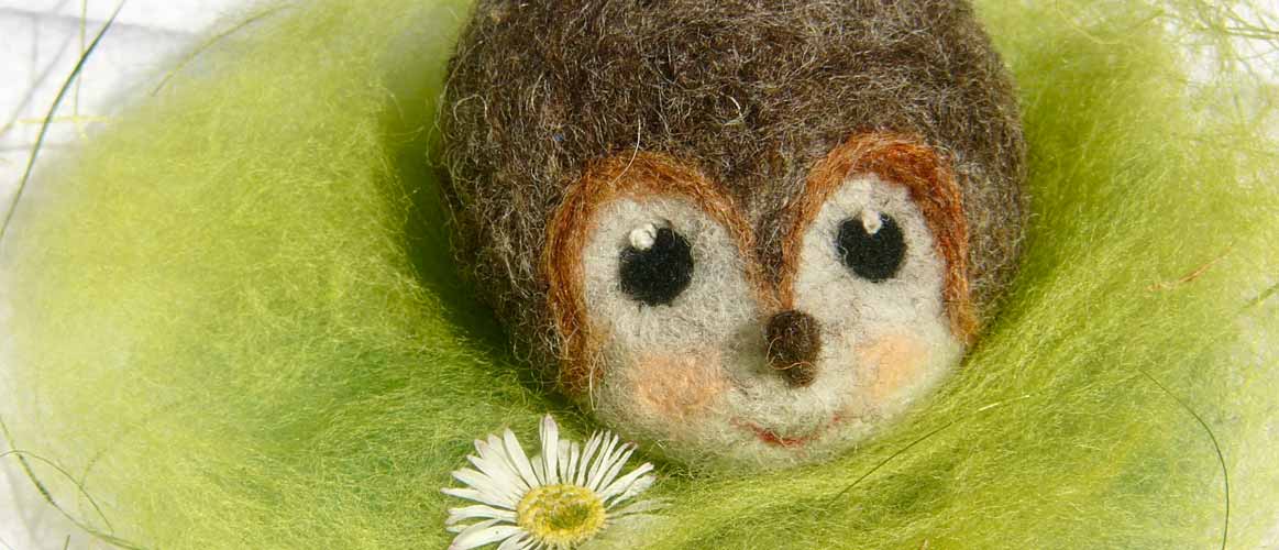 Felted Figure Hedgehog